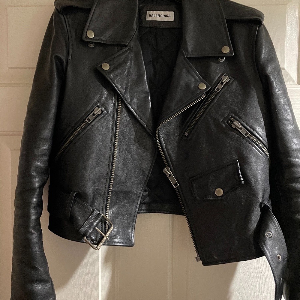 Balenciaga leather jacket